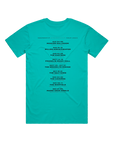 Pretty Dead Tee w/ Dates (Teal)