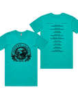 Pretty Dead Tee w/ Dates (Teal)