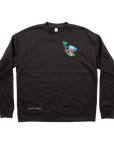 Check Your Vector Embroidered Crewneck(Black)